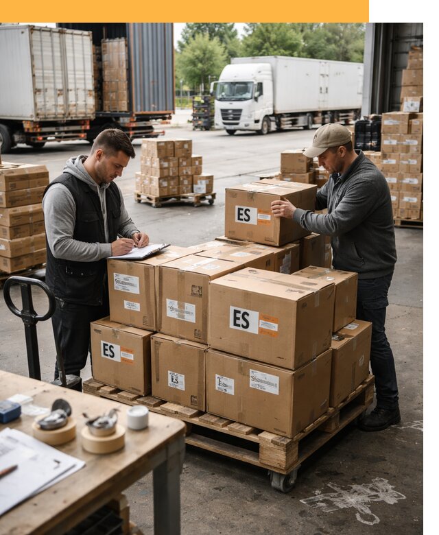 Доставка грузов в Испанию автотранспортом от 35483 руб