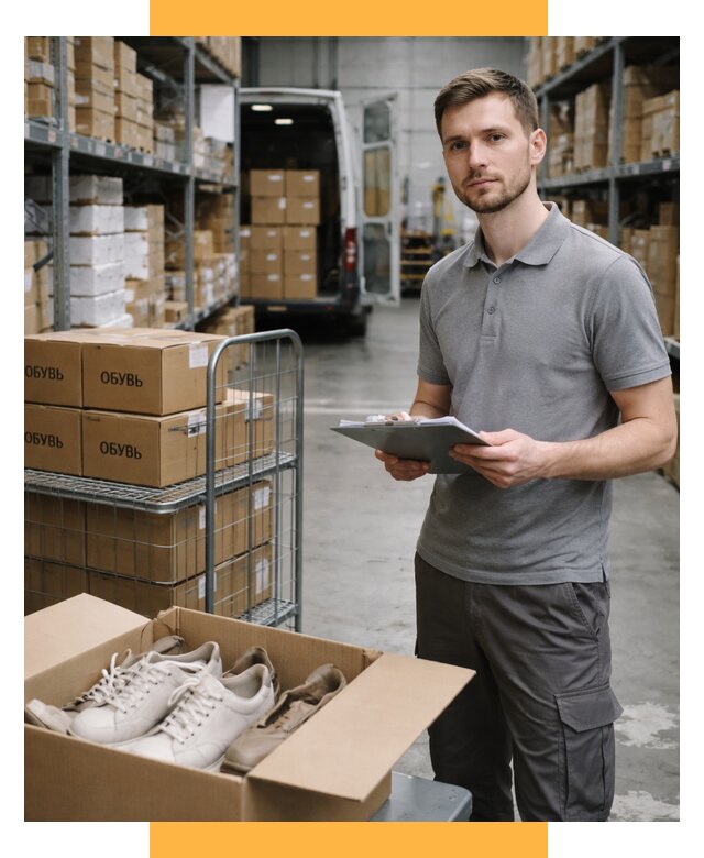 Доставка обуви из Китая и Турции от 4562 р. СетСервис-Брб