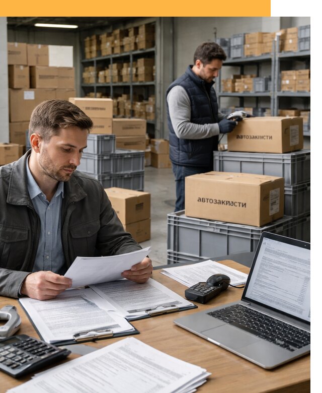 Таможенное оформление автозапчастей по выгодным тарифам от 8617